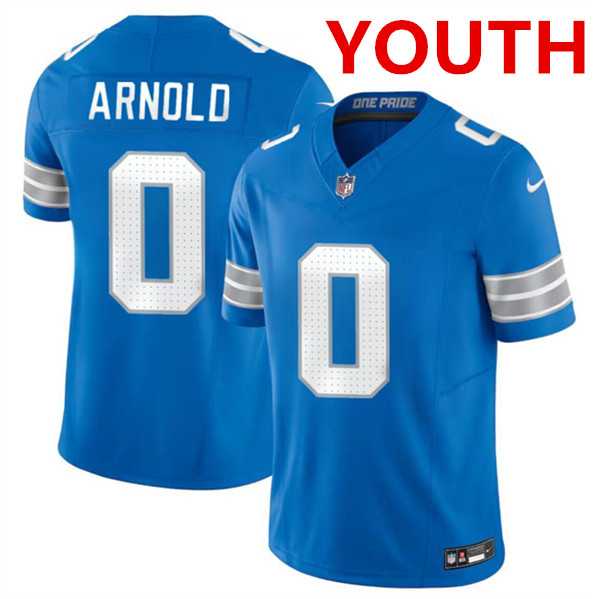 Youth Detroit Lions #0 Terrion Arnold Blue 2024 Draft F.U.S.E. Vapor Untouchable Limited Football Stitched Jersey Dzhi->women nfl jersey->Women Jersey